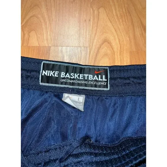 Nike Basketball Shorts Blue Silver Active Wear Bottoms Sports Large - Picture 3 of 7